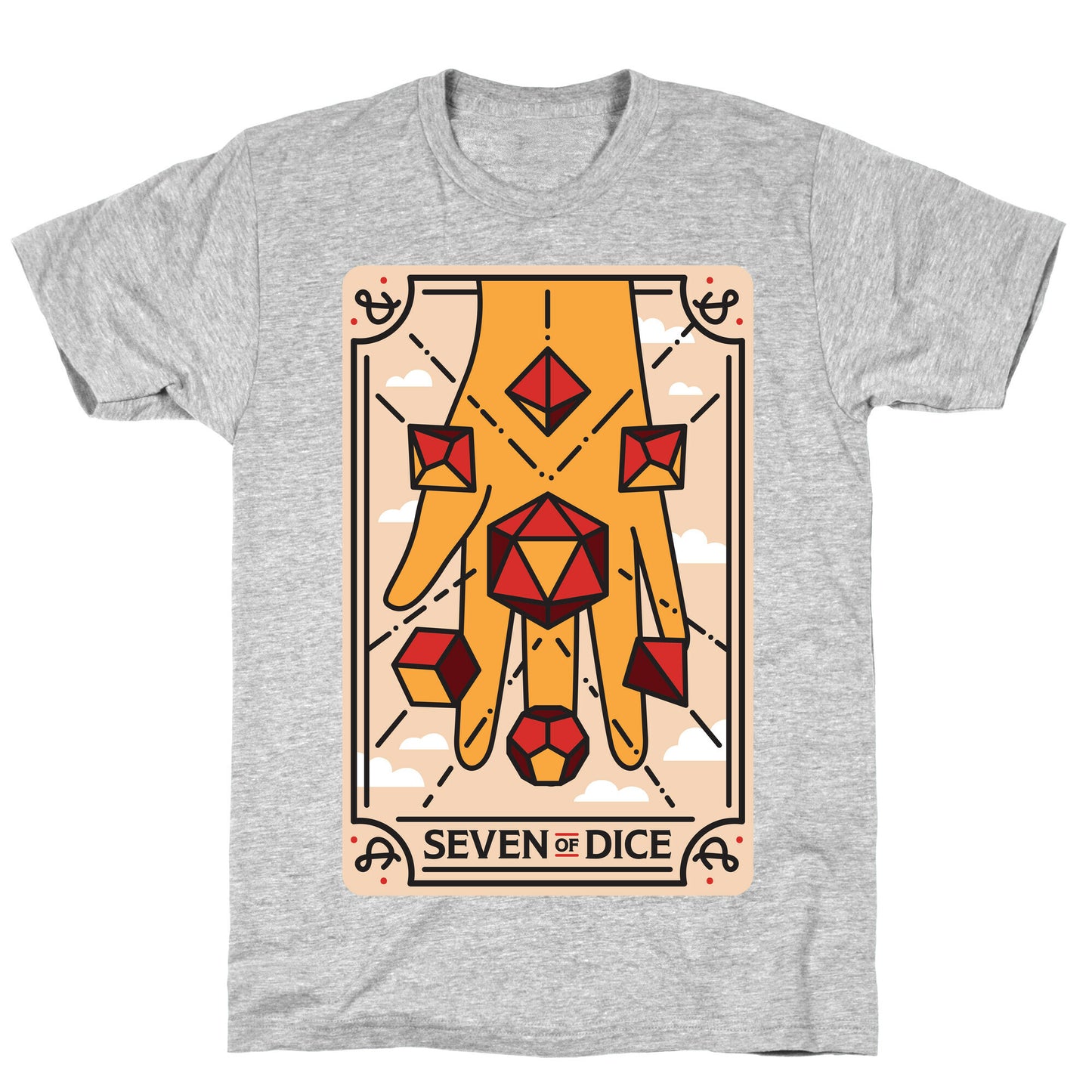 Seven of Dice - D&D Tarot T-Shirt