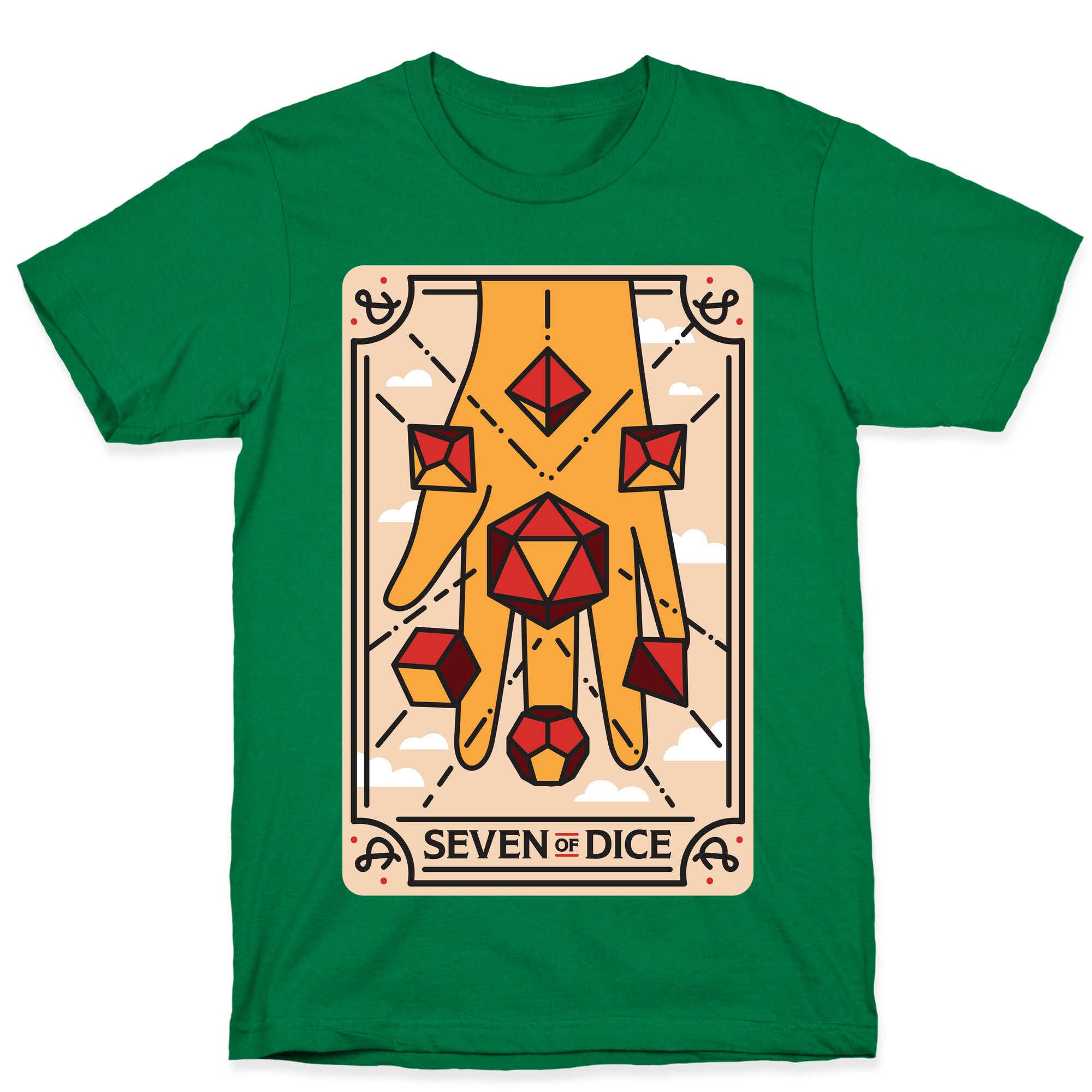 Seven of Dice - D&D Tarot T-Shirt