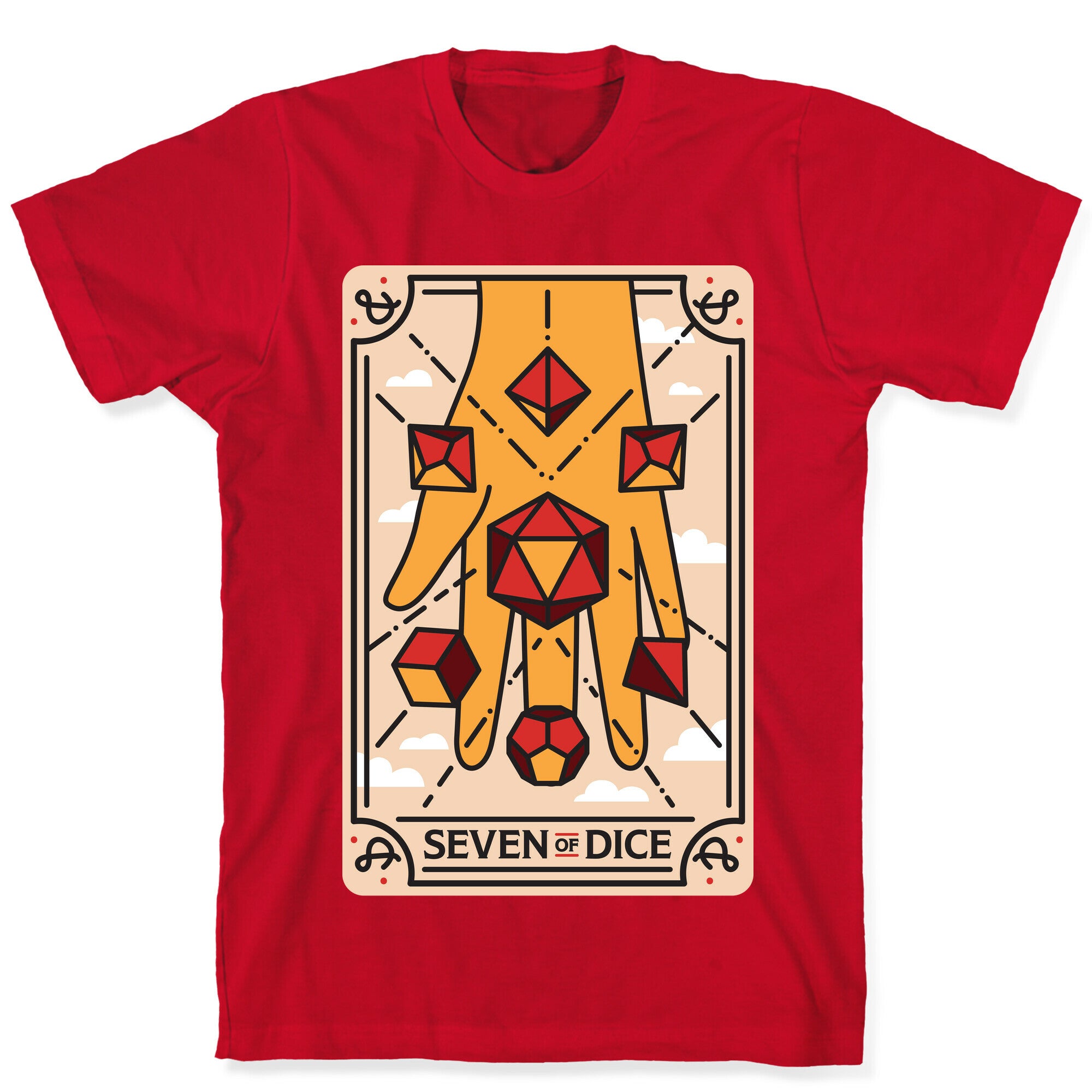 Seven of Dice - D&D Tarot T-Shirt