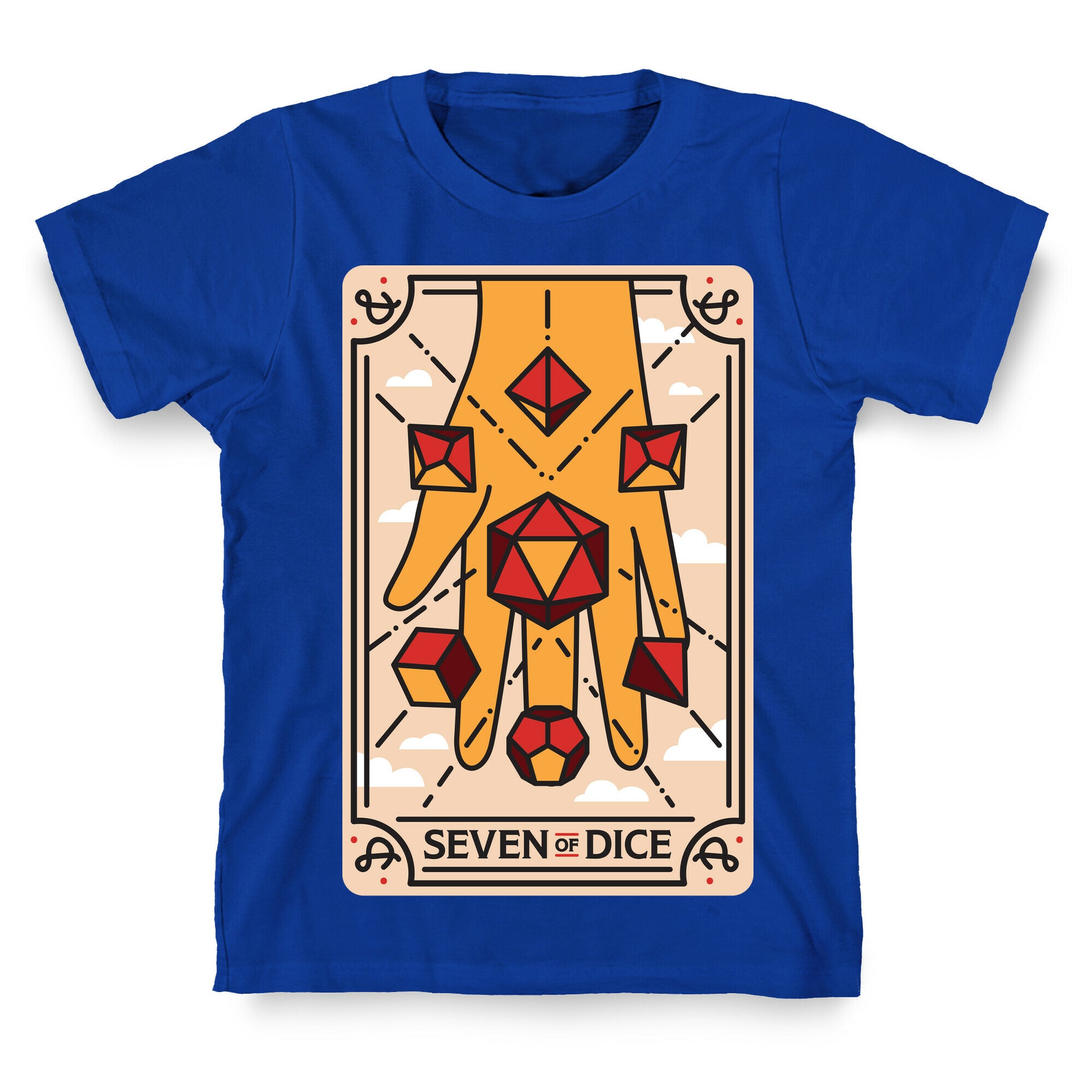 Seven of Dice - D&D Tarot T-Shirt