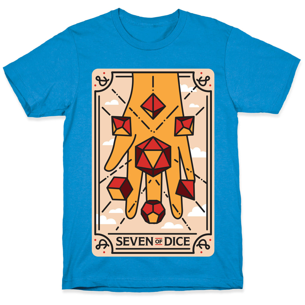 Seven of Dice - D&D Tarot T-Shirt
