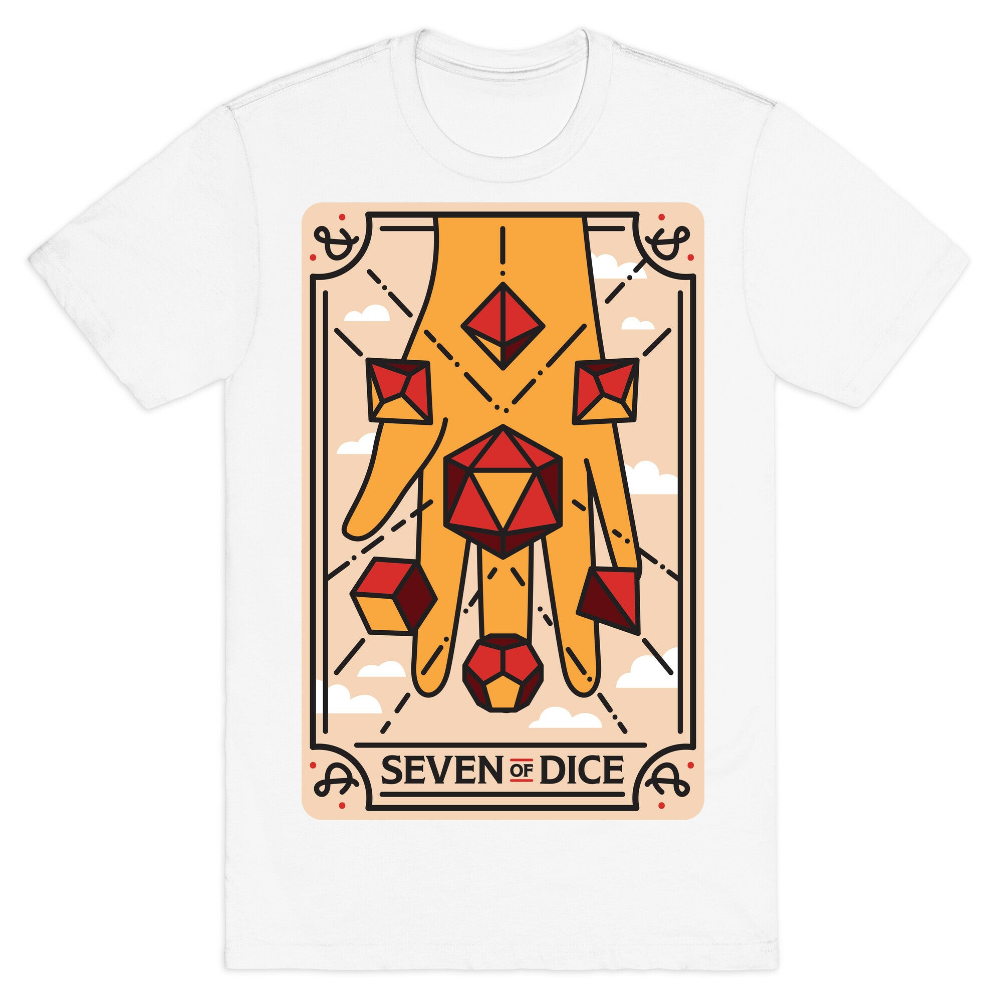 Seven of Dice - D&D Tarot T-Shirt