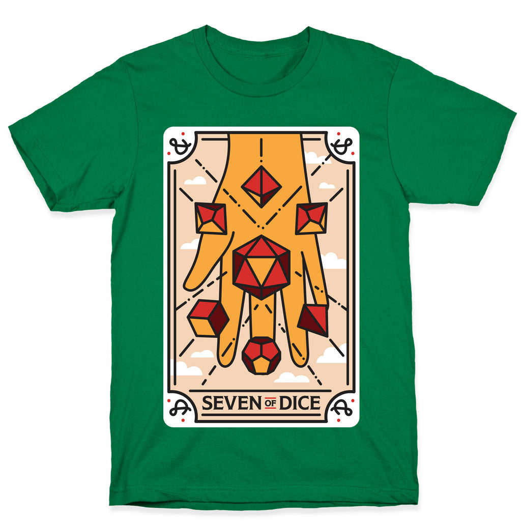 Seven of Dice - D&D Tarot T-Shirt