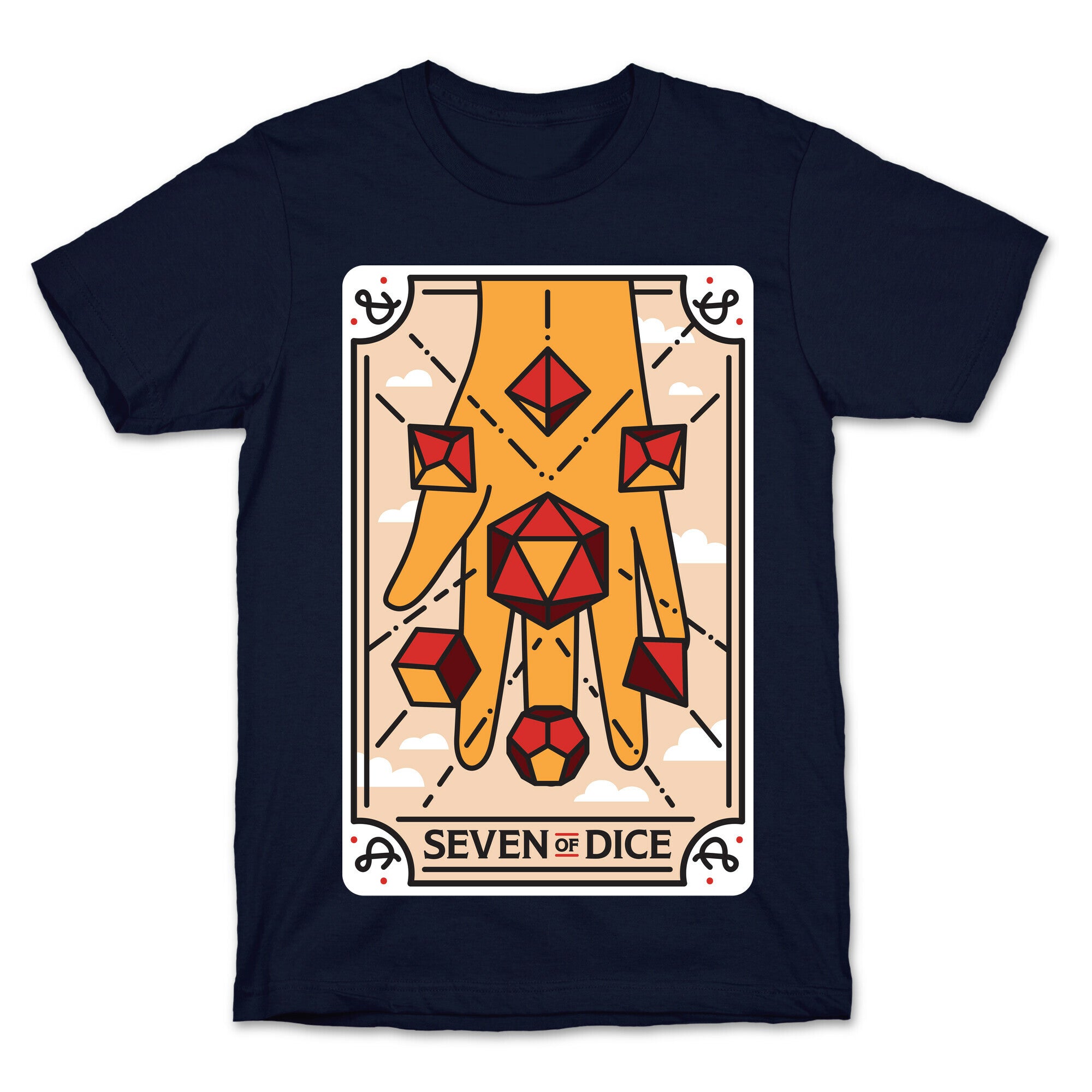Seven of Dice - D&D Tarot T-Shirt