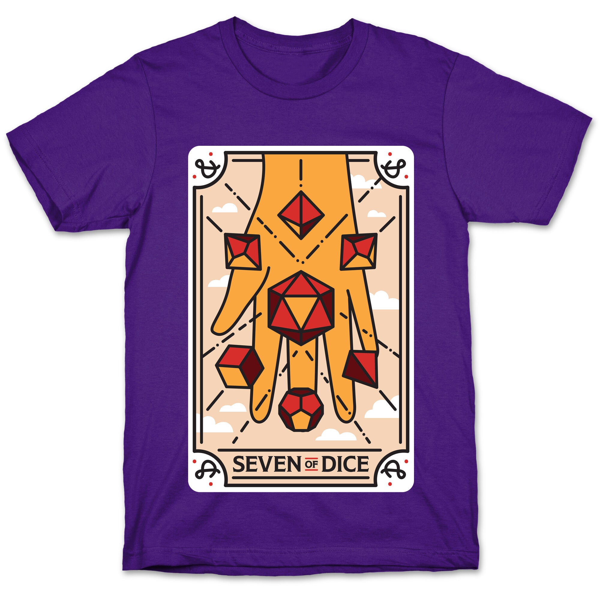 Seven of Dice - D&D Tarot T-Shirt
