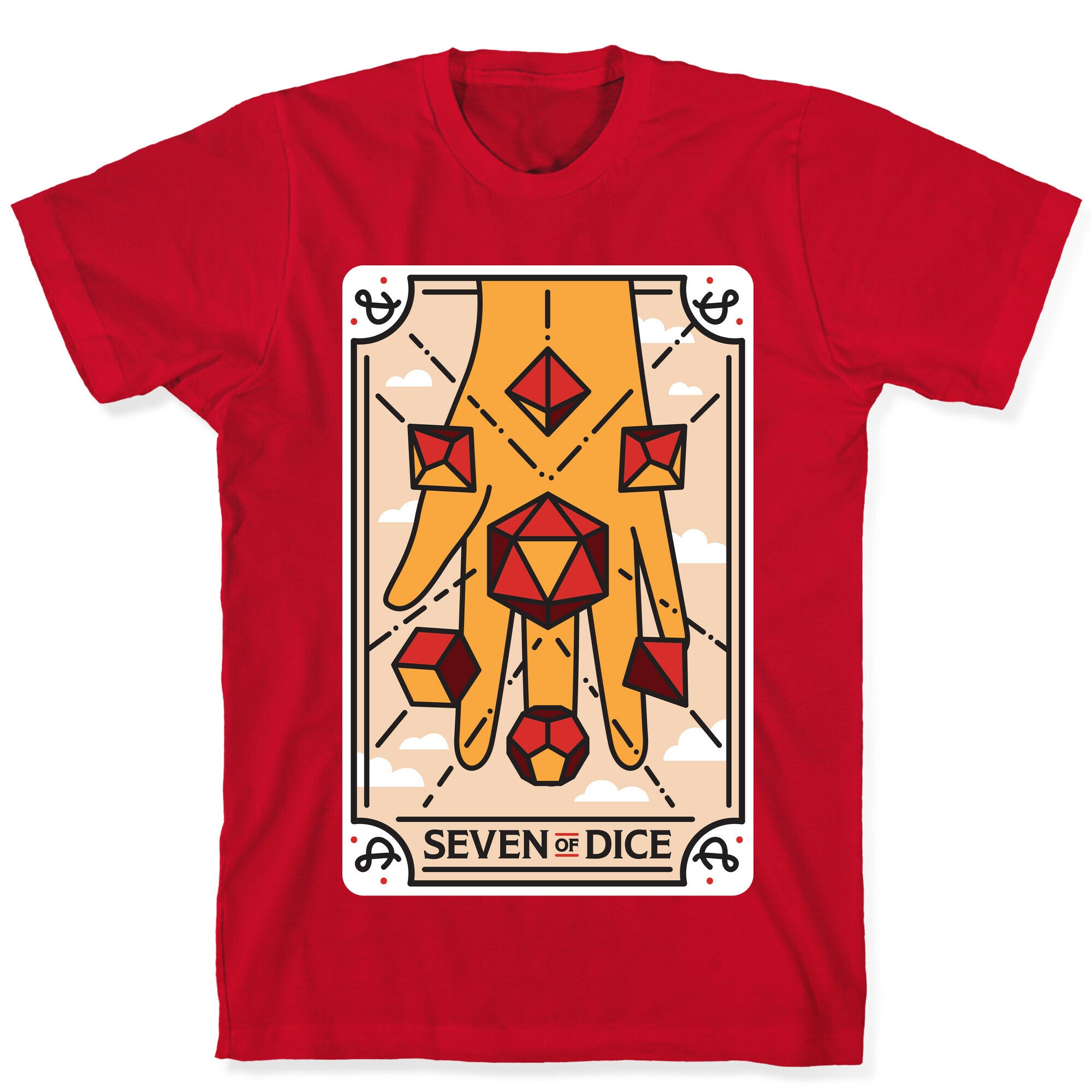 Seven of Dice - D&D Tarot T-Shirt
