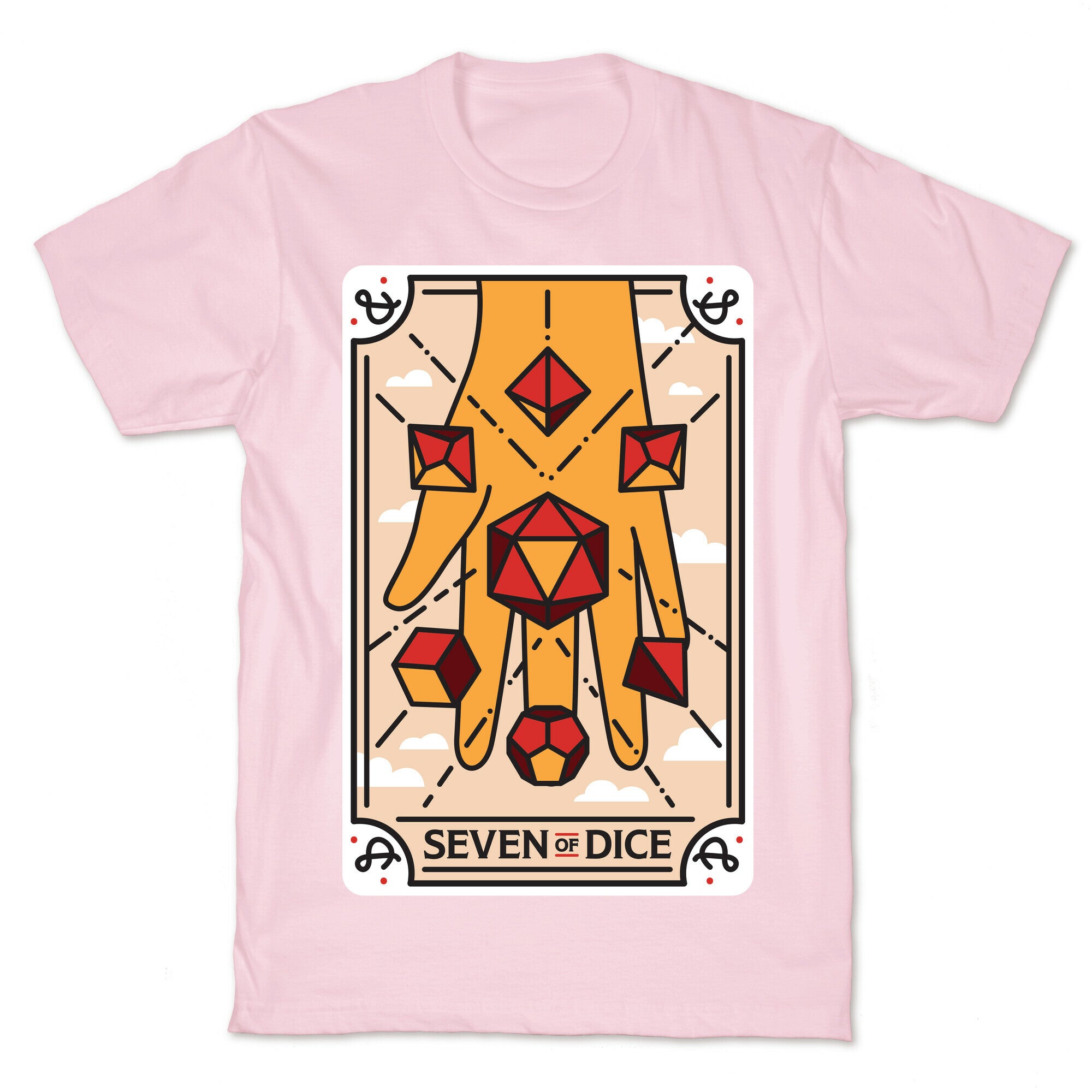 Seven of Dice - D&D Tarot T-Shirt