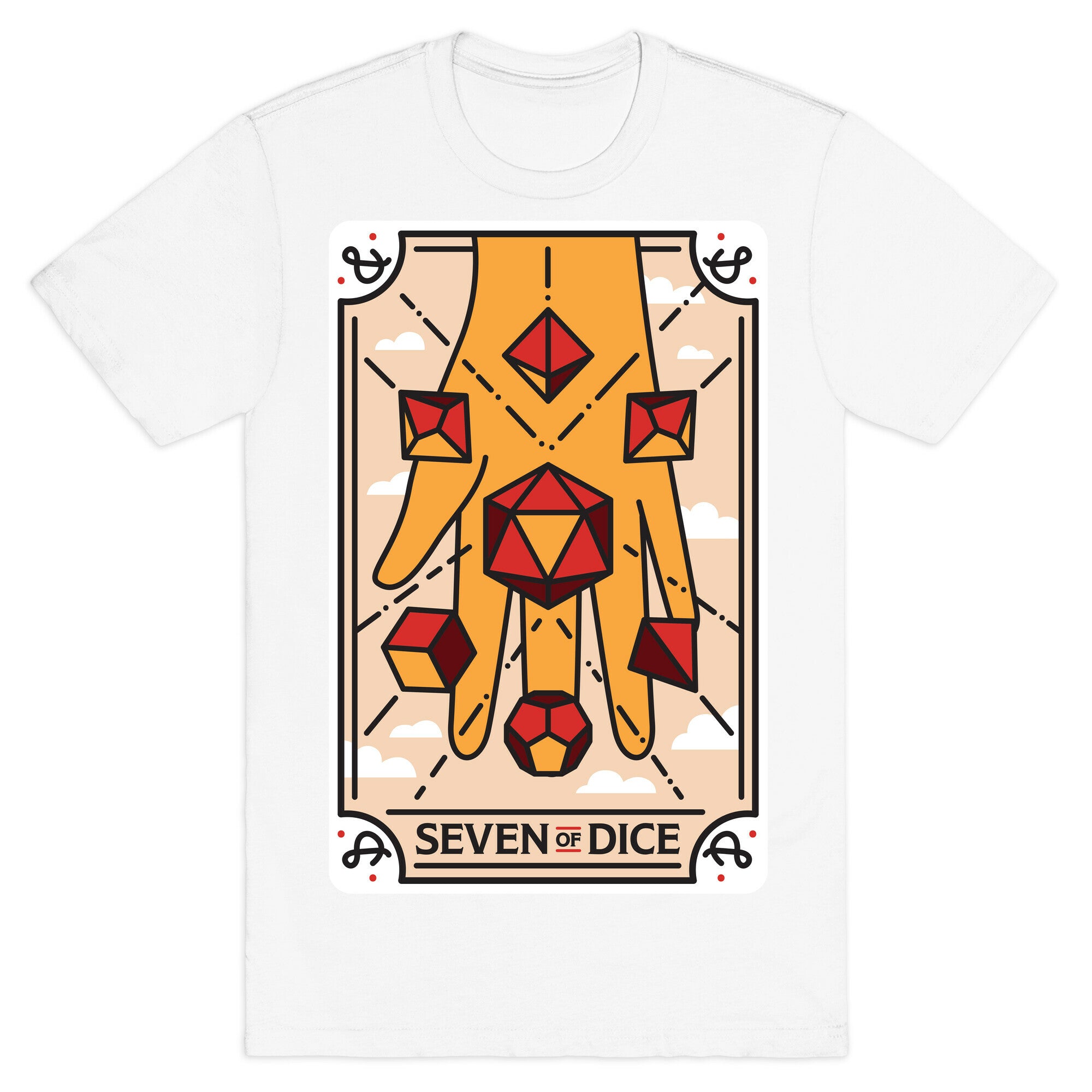 Seven of Dice - D&D Tarot T-Shirt