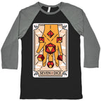 Seven of Dice - D&D Tarot Baseball Tee
