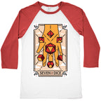 Seven of Dice - D&D Tarot Baseball Tee