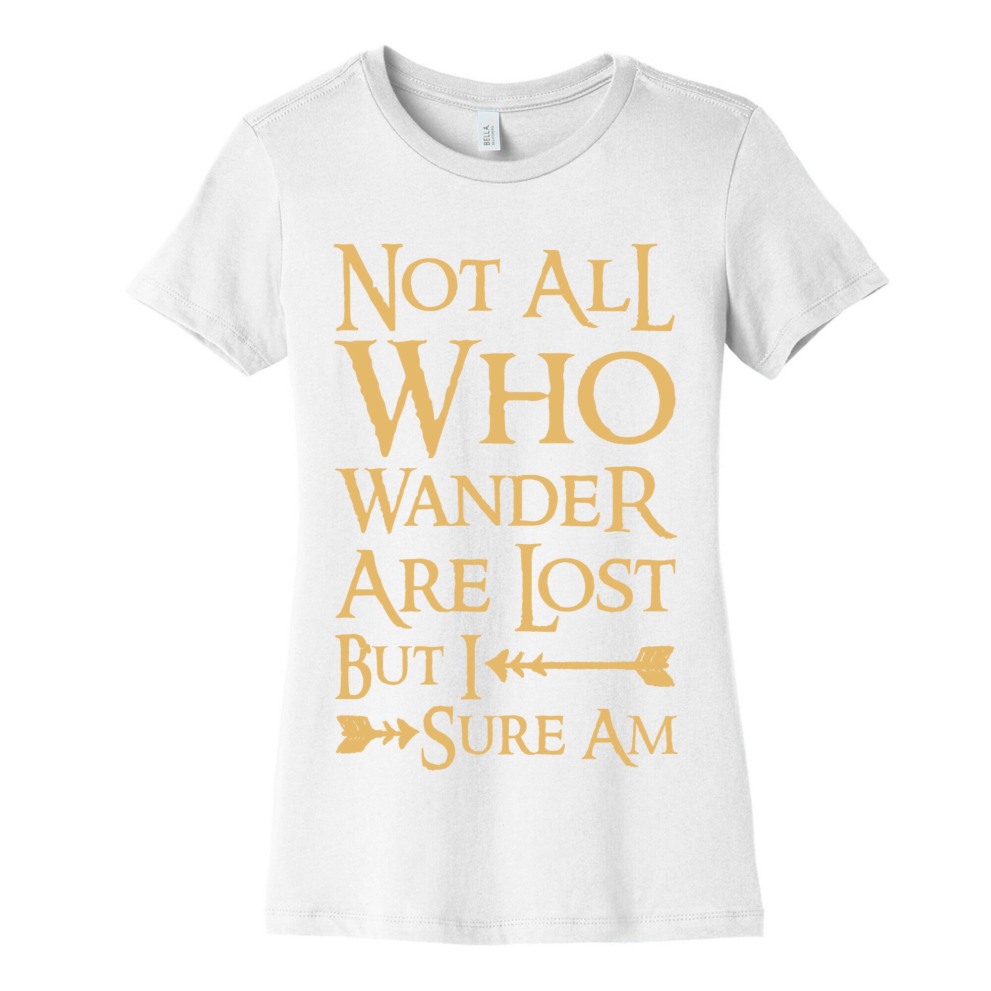 Not All Who Wander Are Lost But I Sure Am Women's Cotton Tee