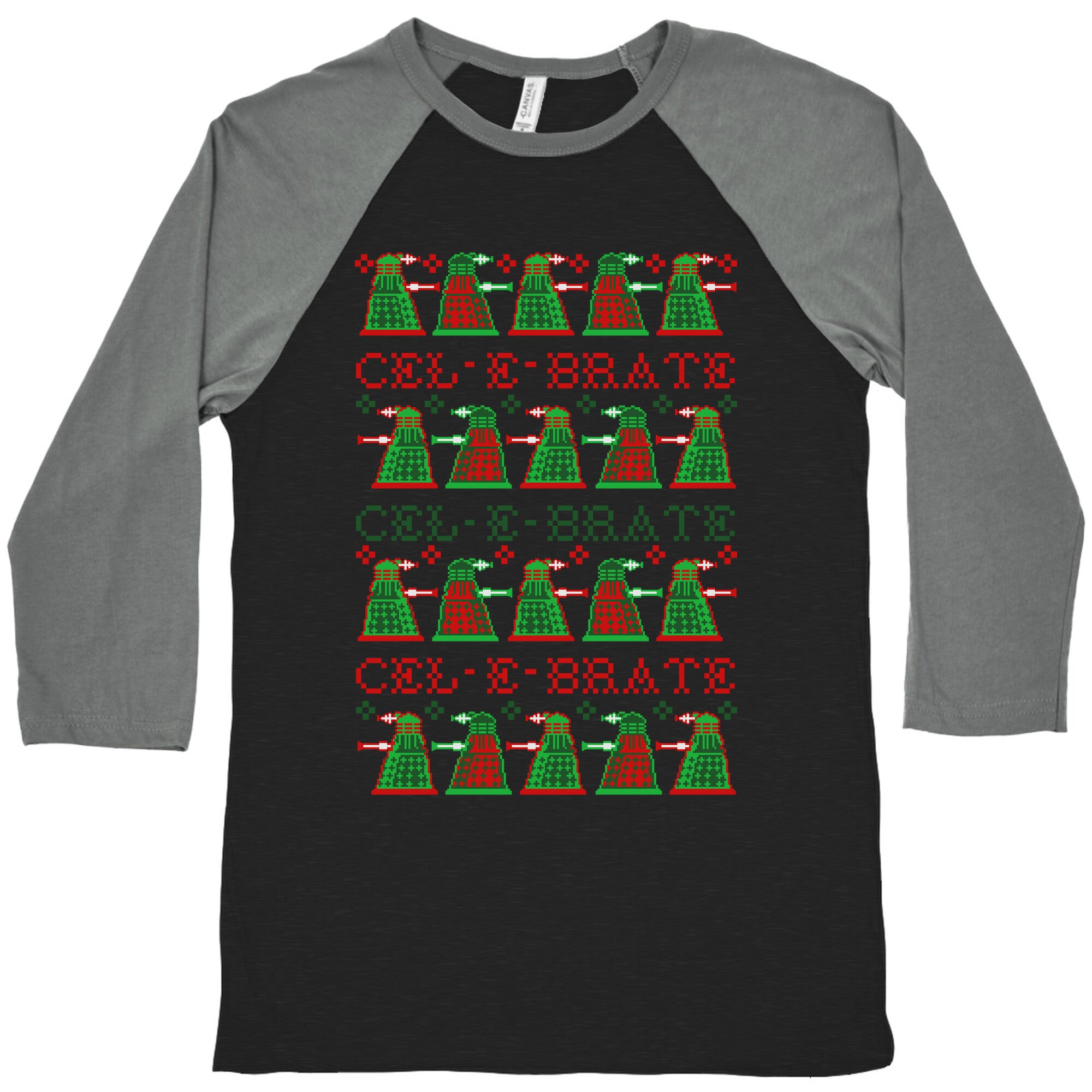 Dalek Ugly Sweater Baseball Tee
