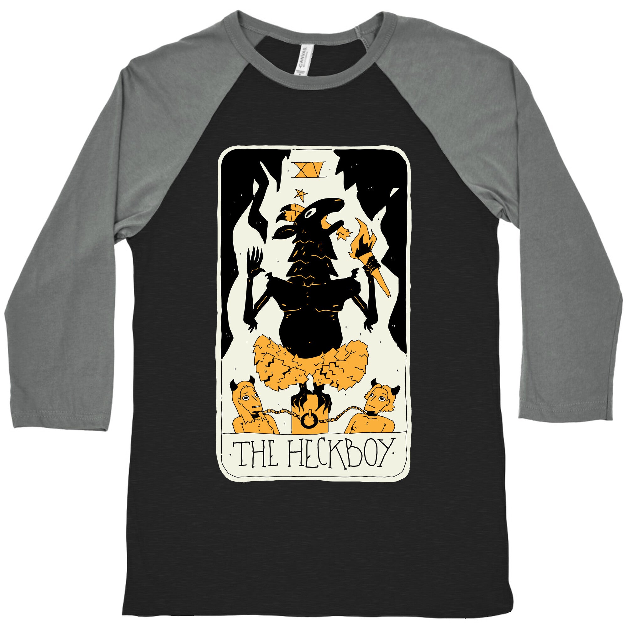 The Heckboy Tarot Card Baseball Tee