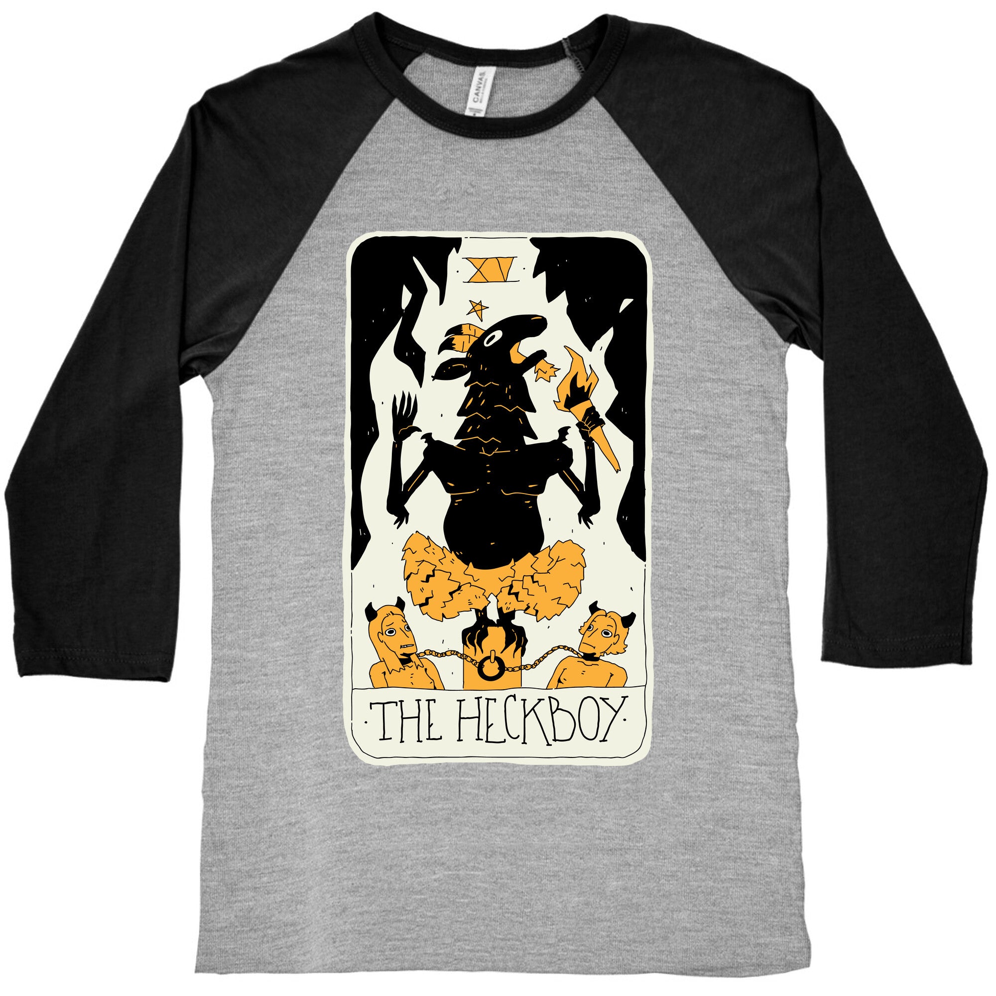 The Heckboy Tarot Card Baseball Tee