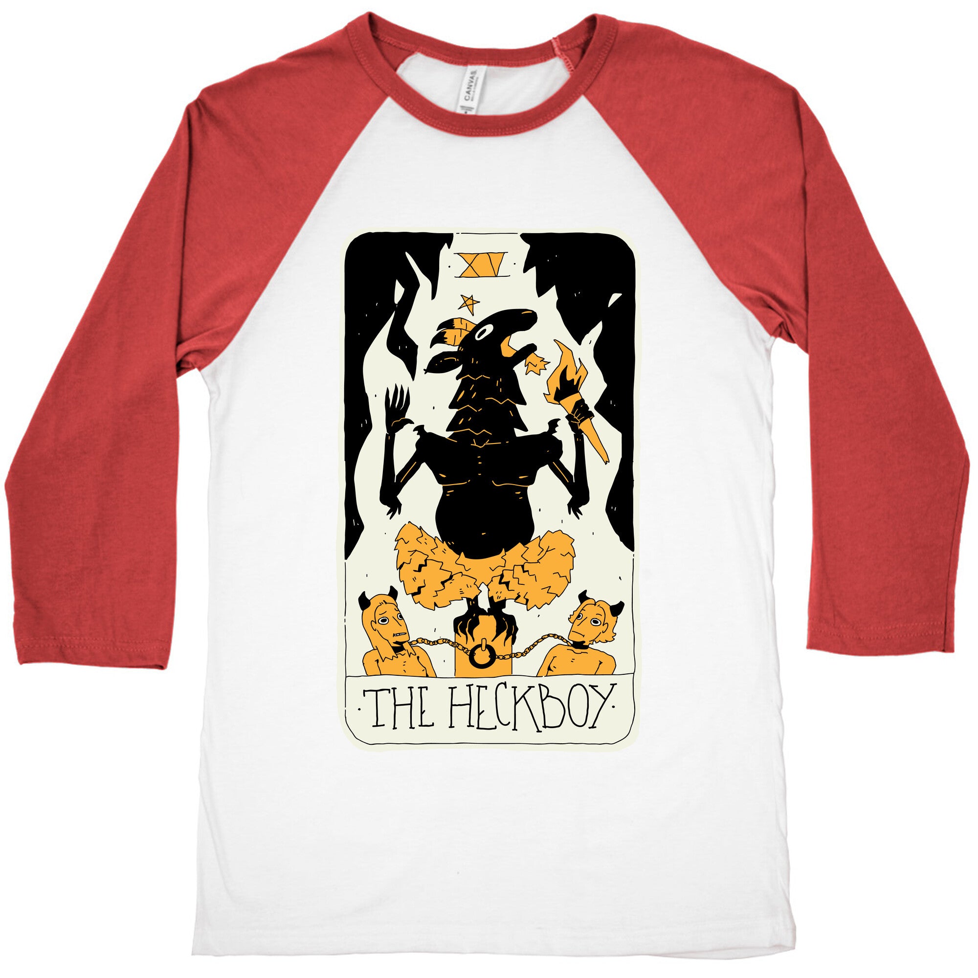 The Heckboy Tarot Card Baseball Tee