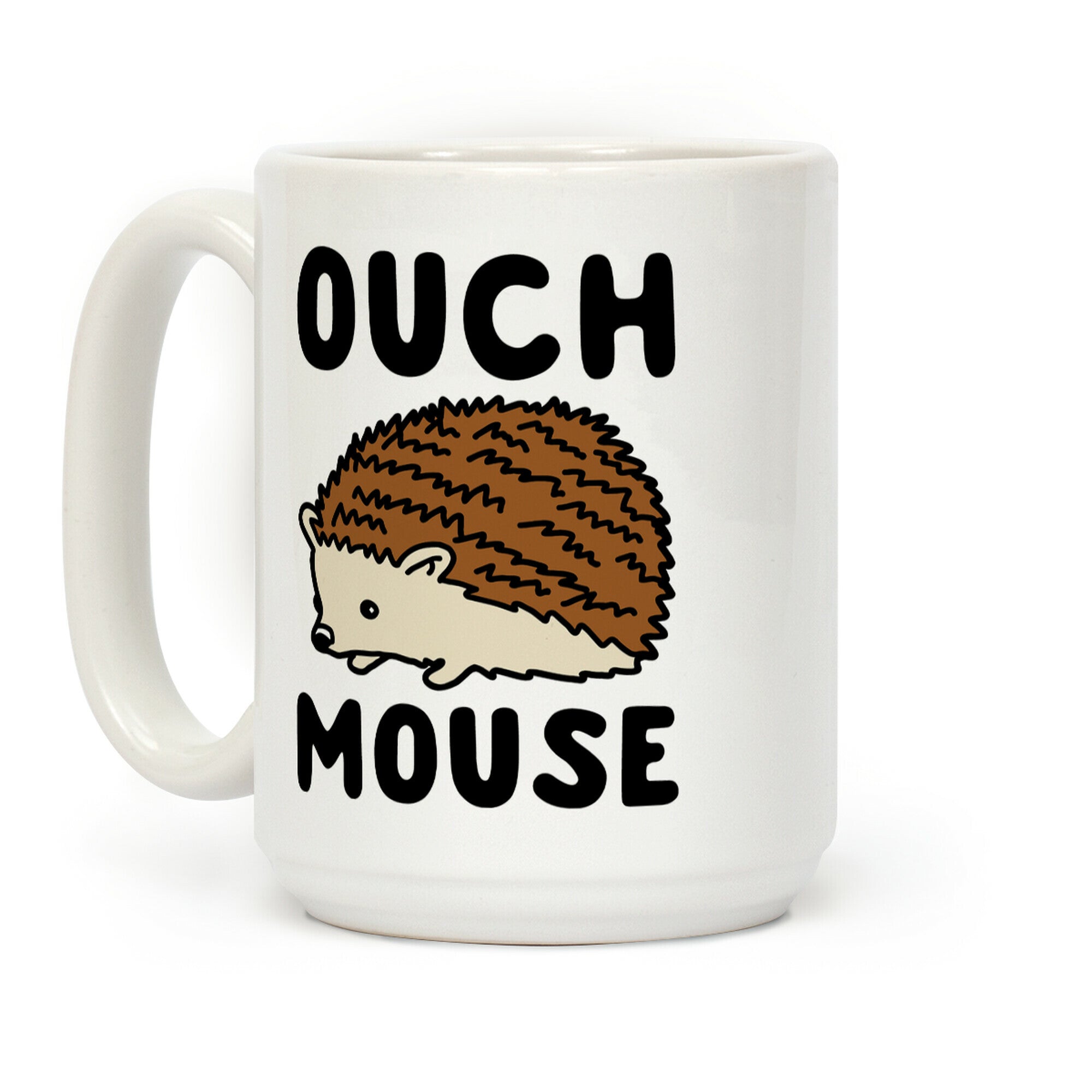 Ouch Mouse Hedgehog Parody Coffee Mug