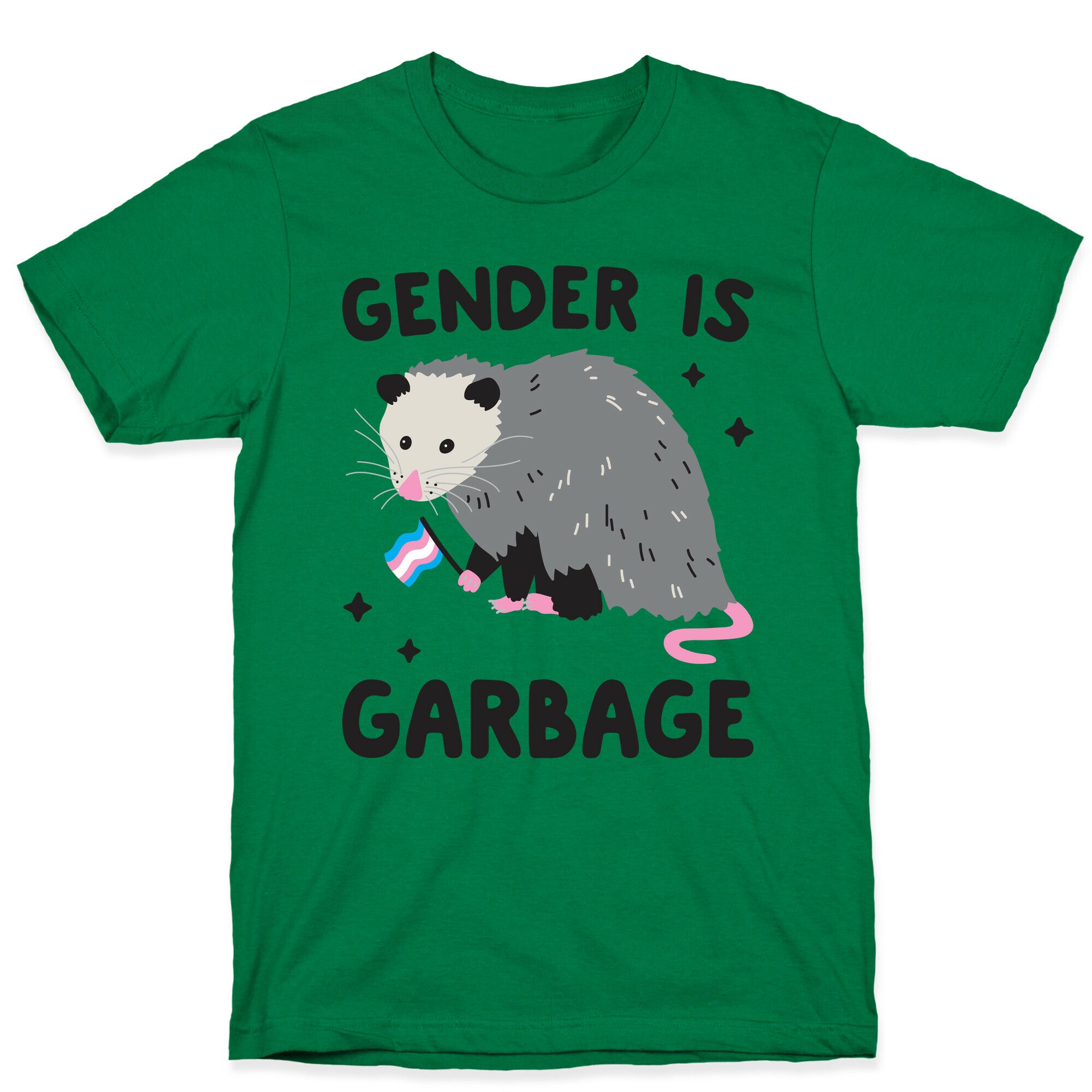 Gender Is Garbage Trans Opossum T-Shirt