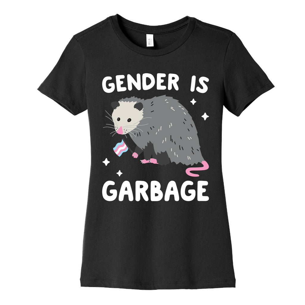 Gender Is Garbage Trans Opossum Women's Cotton Tee
