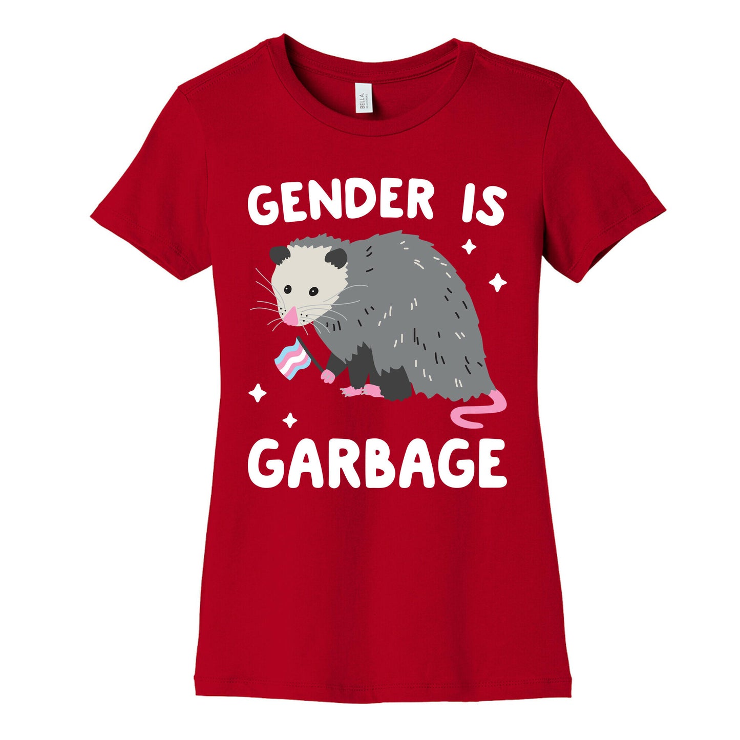 Gender Is Garbage Trans Opossum Women's Cotton Tee