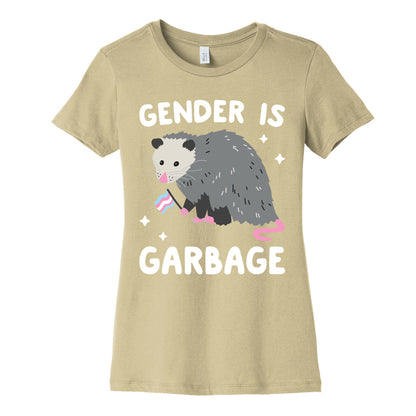 Gender Is Garbage Trans Opossum Women's Cotton Tee