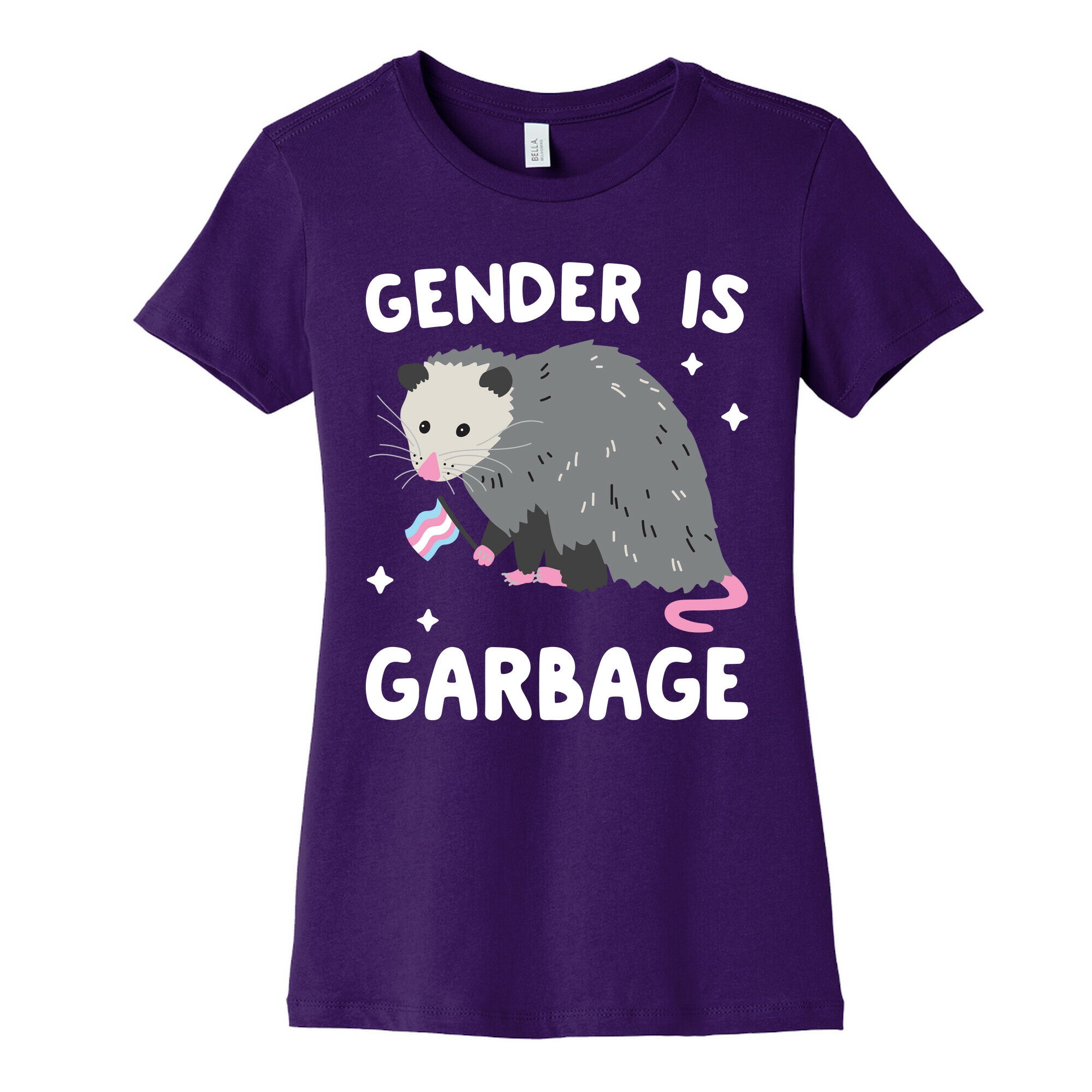 Gender Is Garbage Trans Opossum Women's Cotton Tee