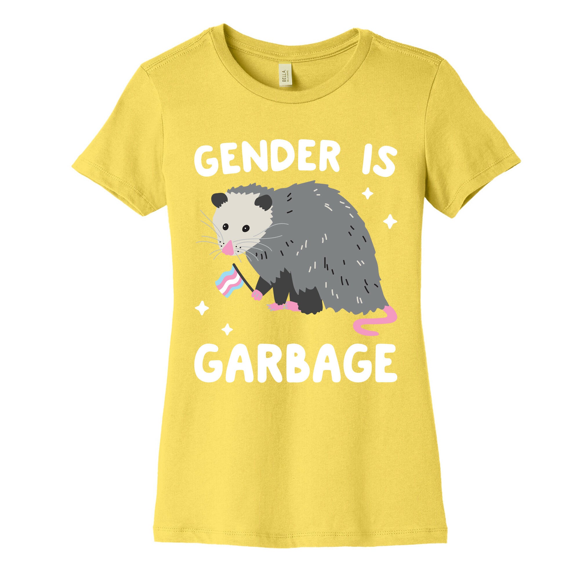 Gender Is Garbage Trans Opossum Women's Cotton Tee