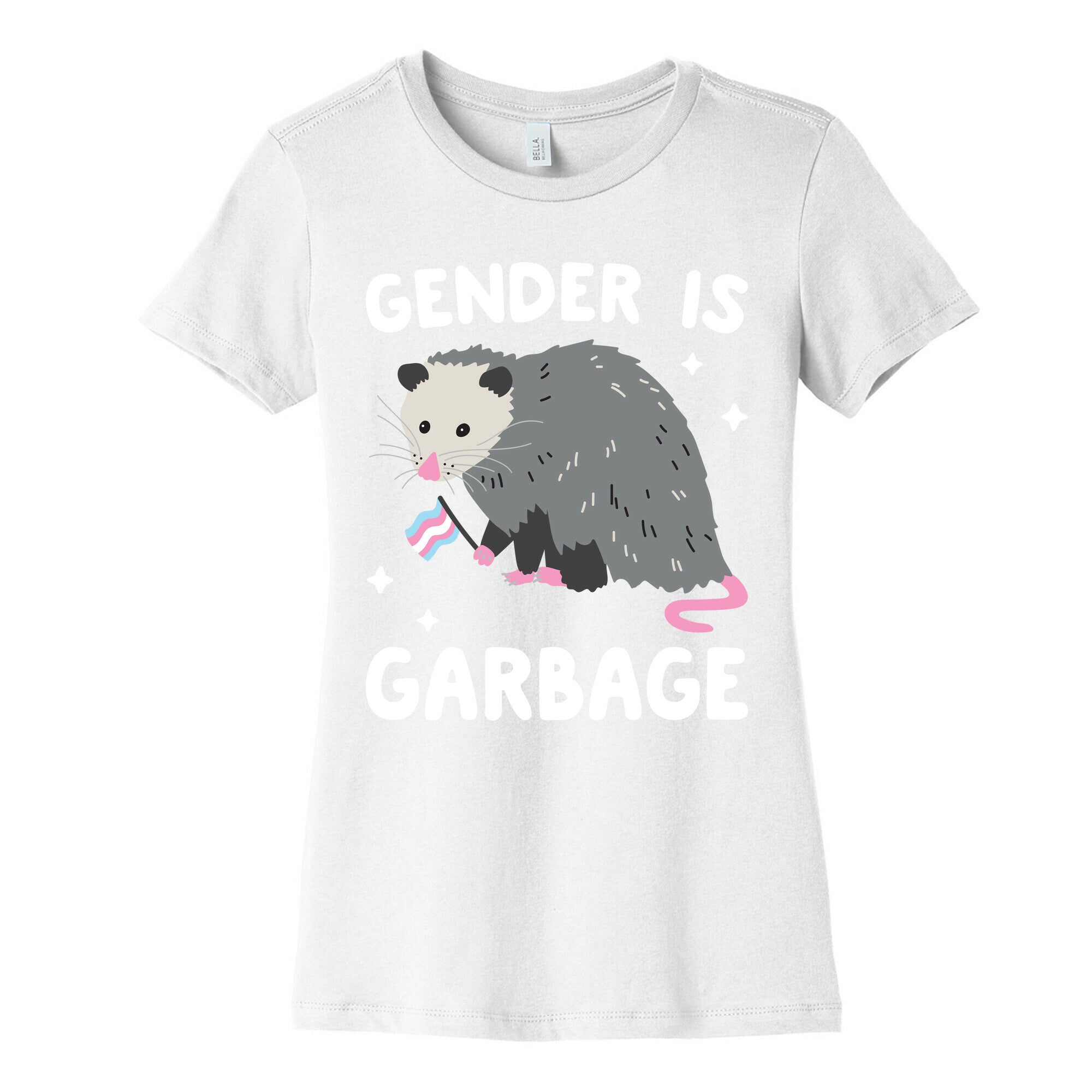 Gender Is Garbage Trans Opossum Women's Cotton Tee