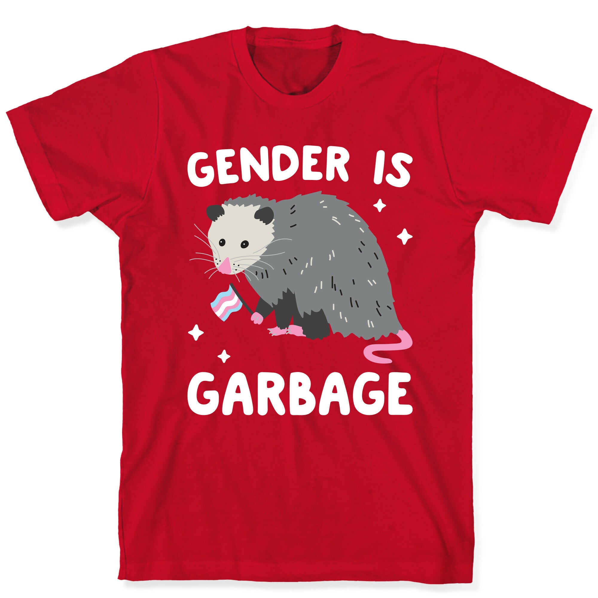 Gender Is Garbage Trans Opossum T-Shirt