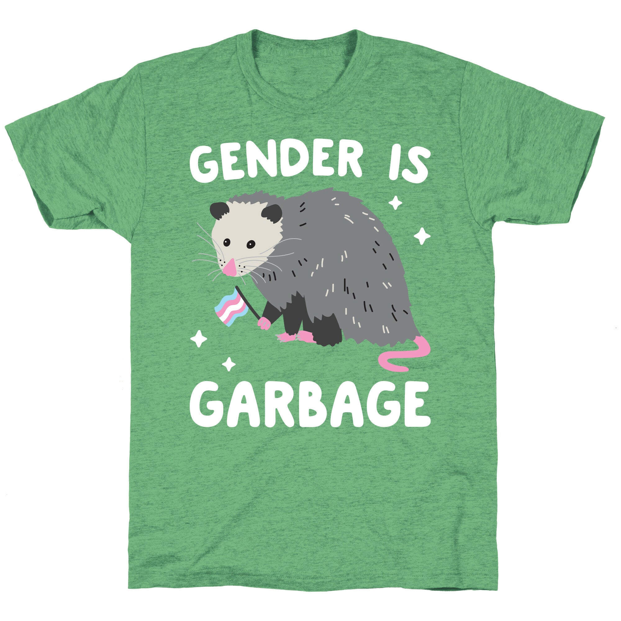 Gender Is Garbage Trans Opossum Unisex Triblend Tee