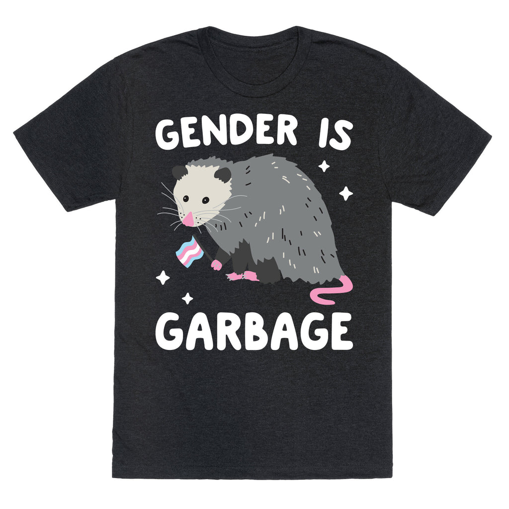 Gender Is Garbage Trans Opossum Unisex Triblend Tee
