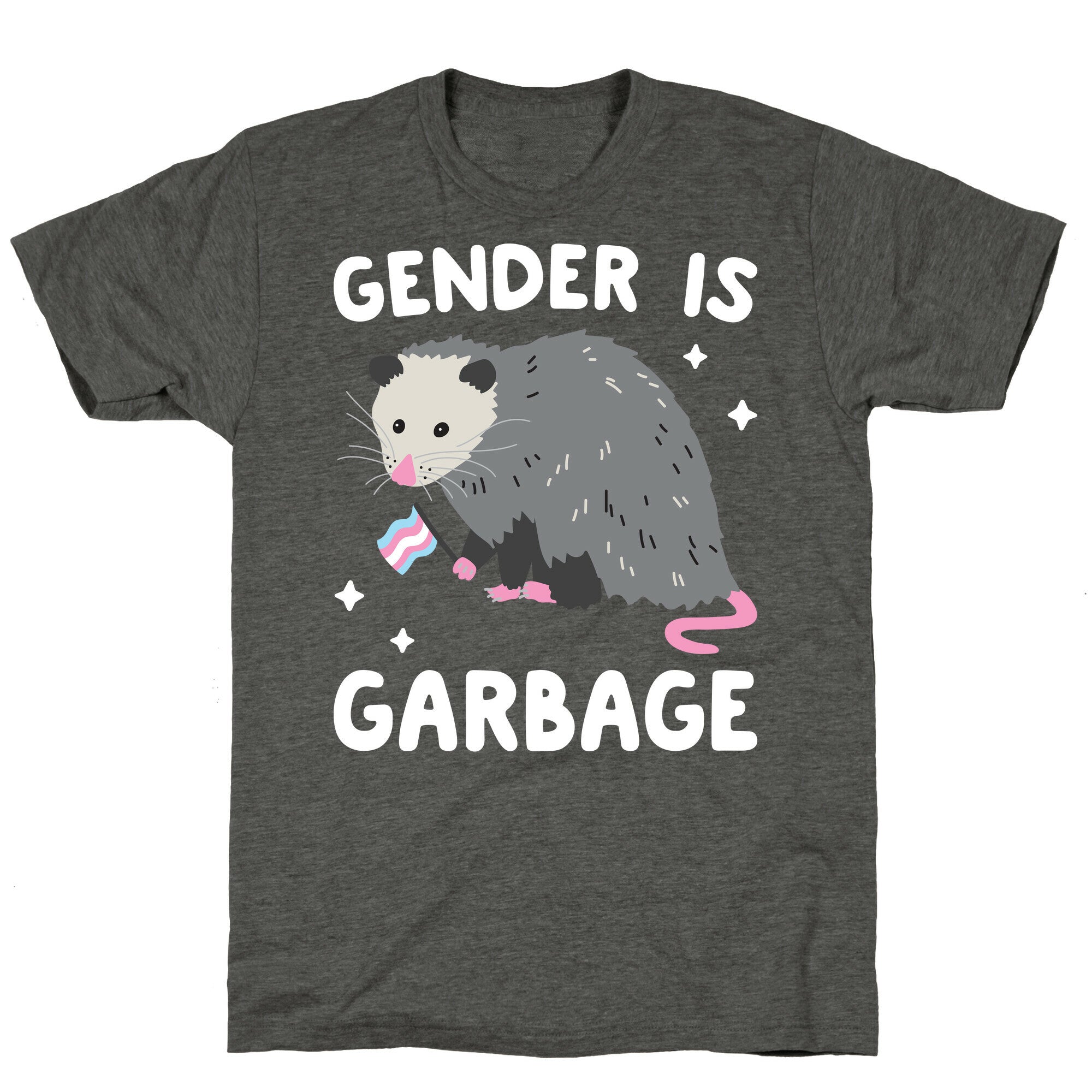 Gender Is Garbage Trans Opossum Unisex Triblend Tee