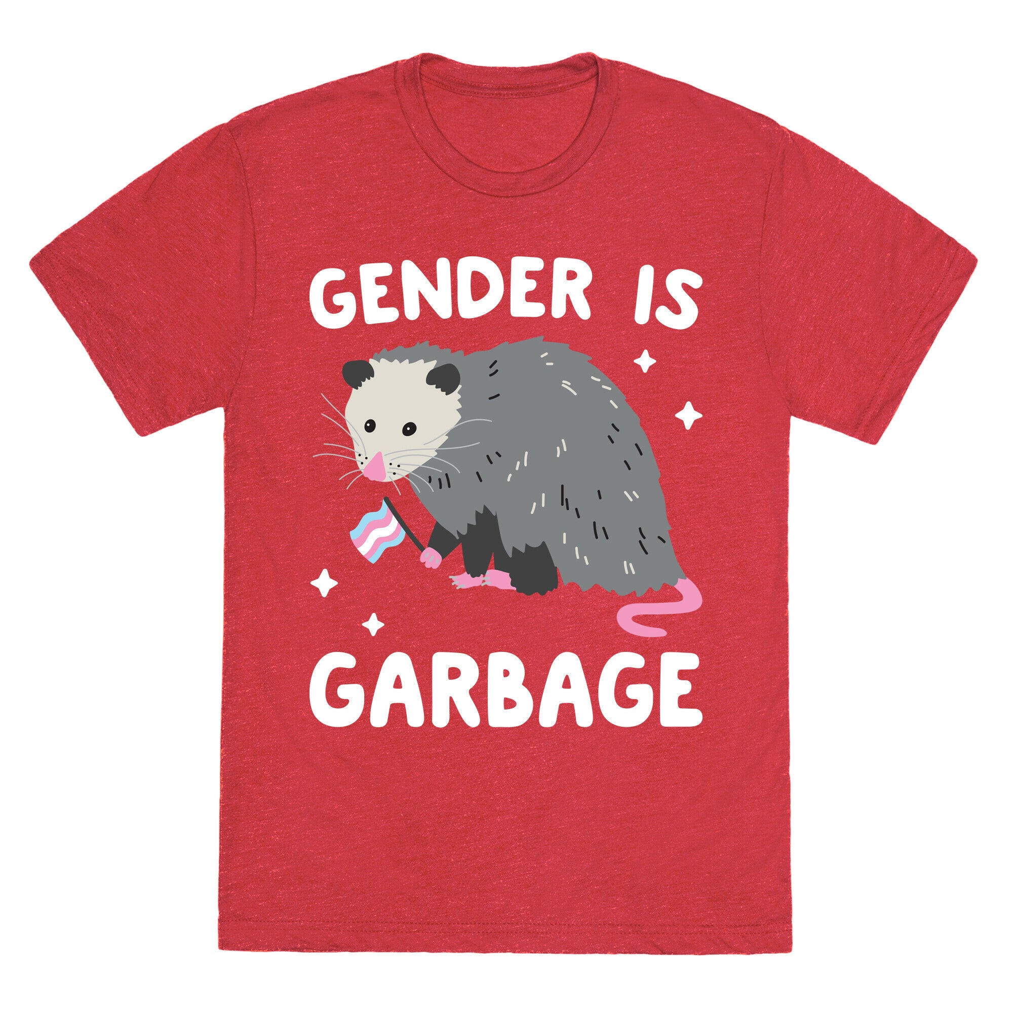 Gender Is Garbage Trans Opossum Unisex Triblend Tee