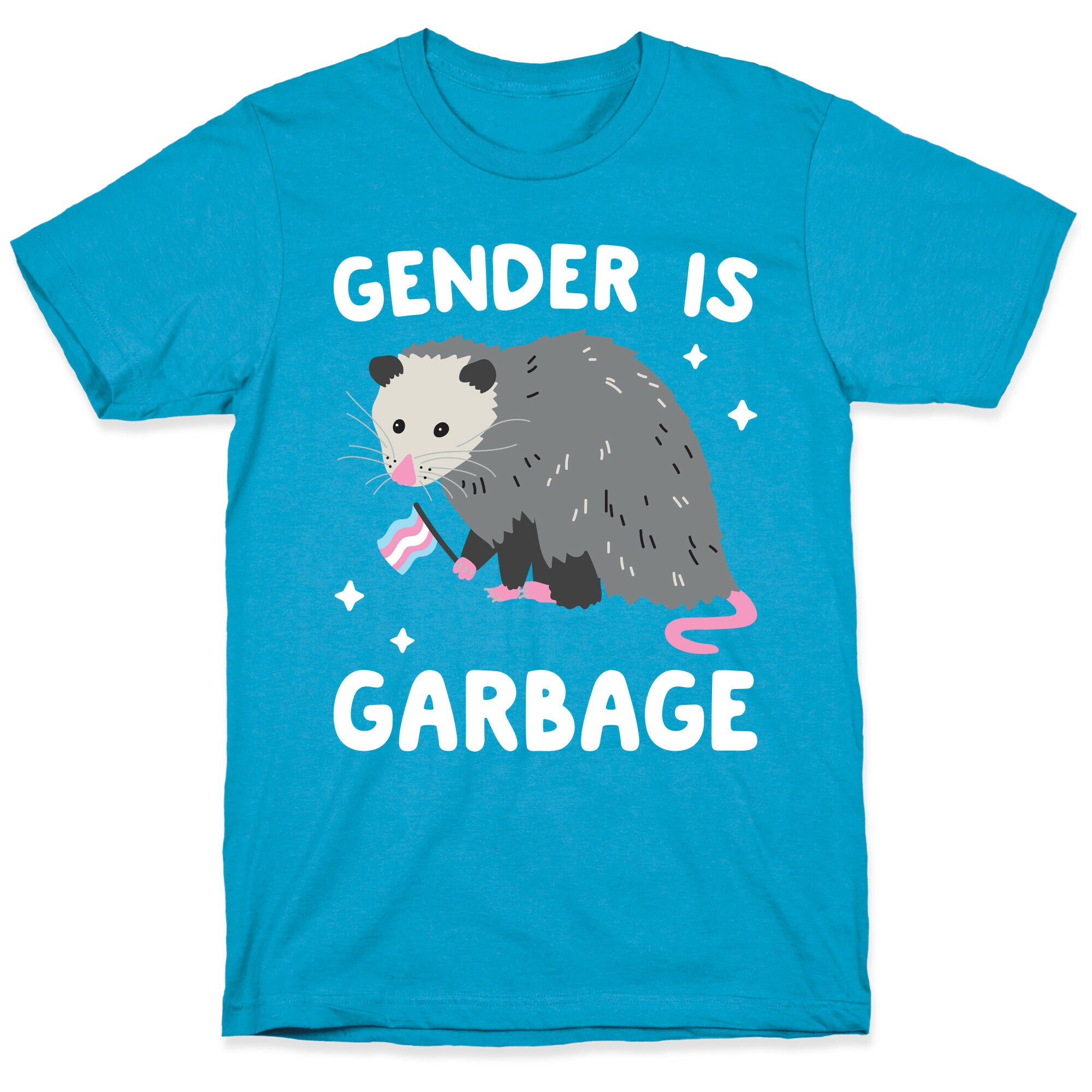 Gender Is Garbage Trans Opossum Unisex Triblend Tee