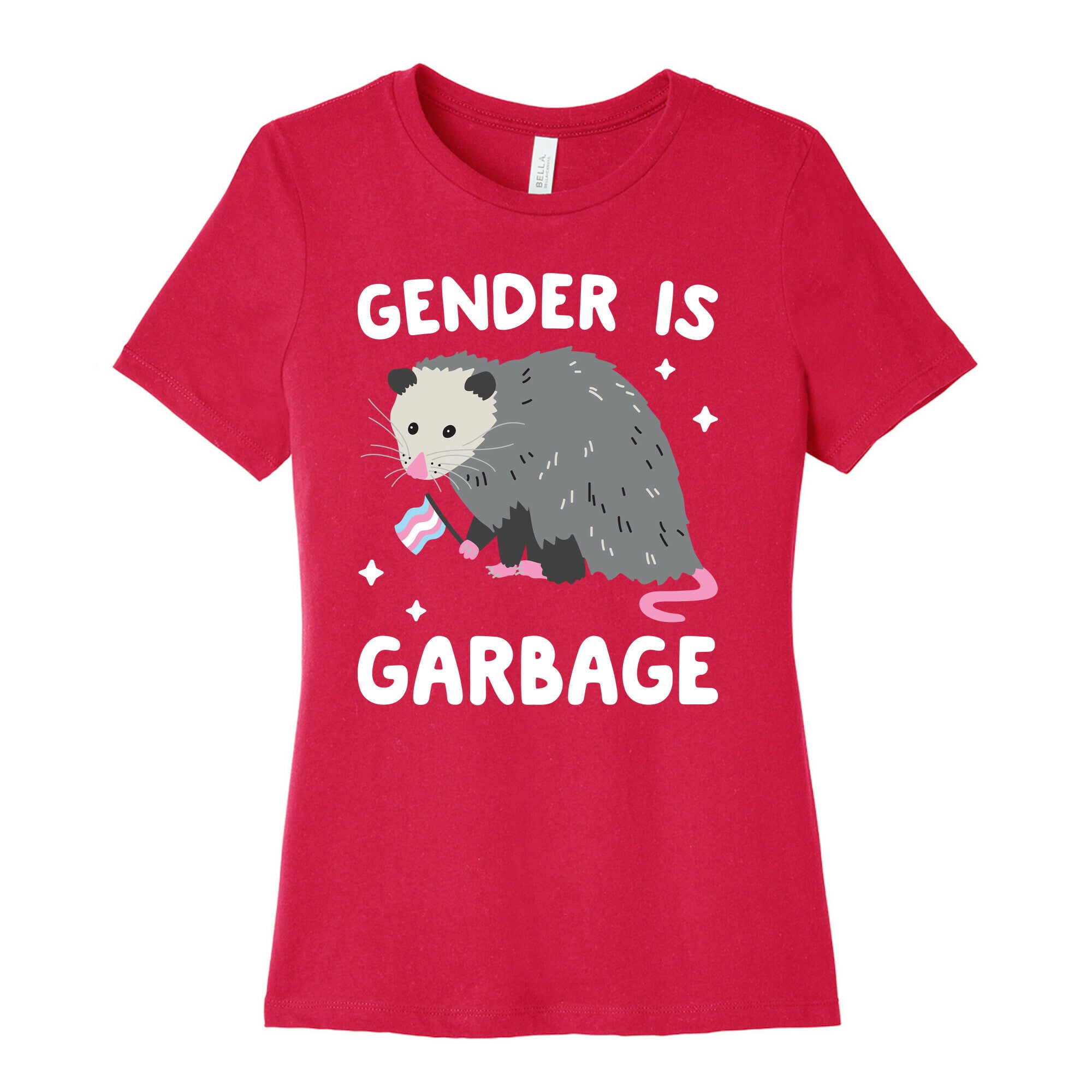 Gender Is Garbage Trans Opossum Women's Cotton Tee