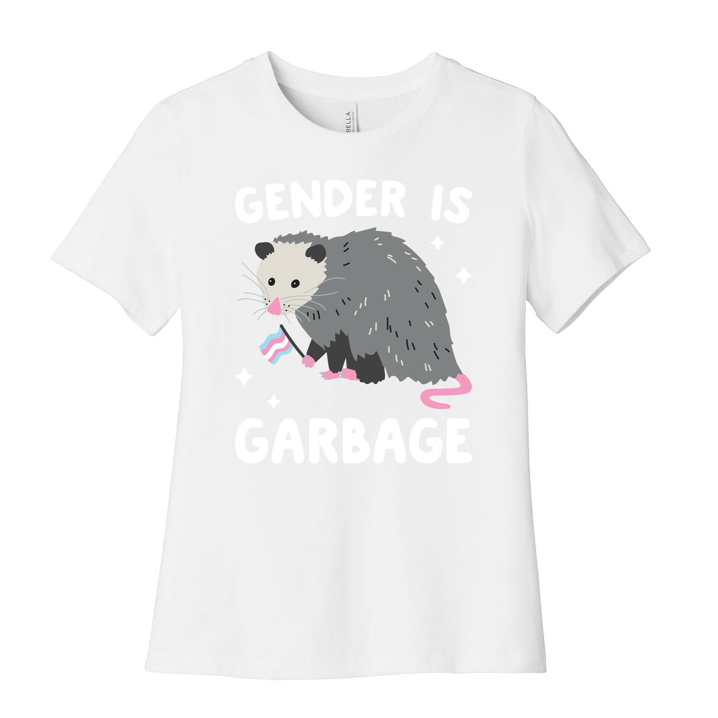 Gender Is Garbage Trans Opossum Women's Cotton Tee