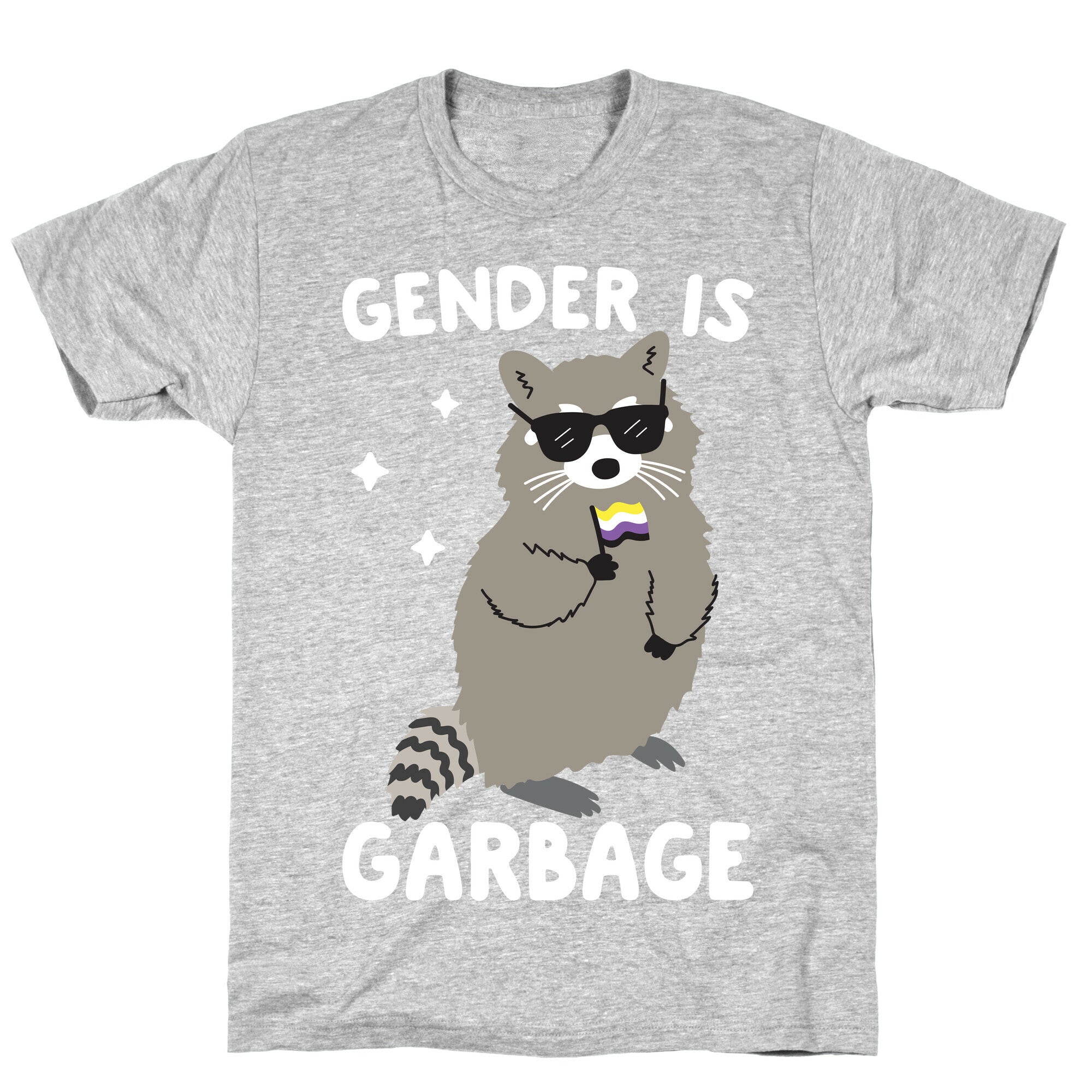 Gender Is Garbage Non-binary Raccoon T-Shirt