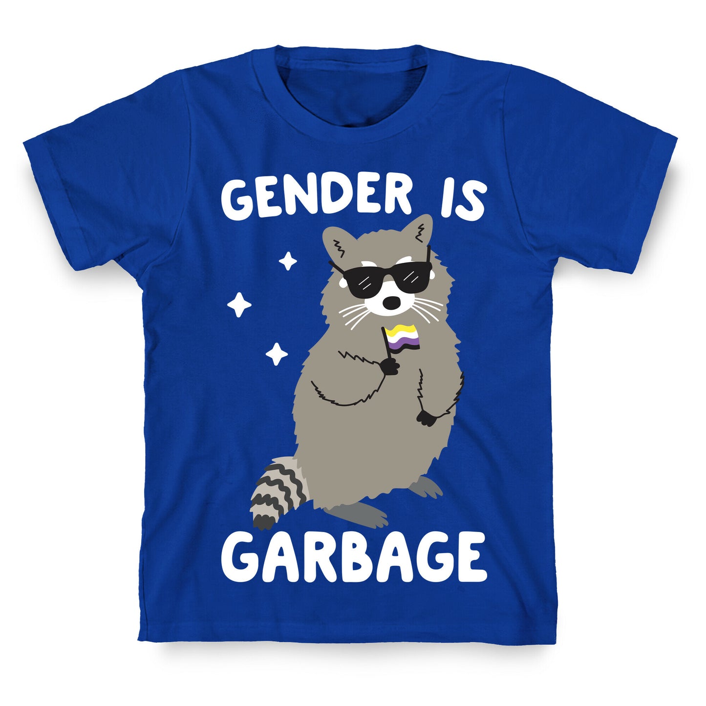 Gender Is Garbage Non-binary Raccoon T-Shirt