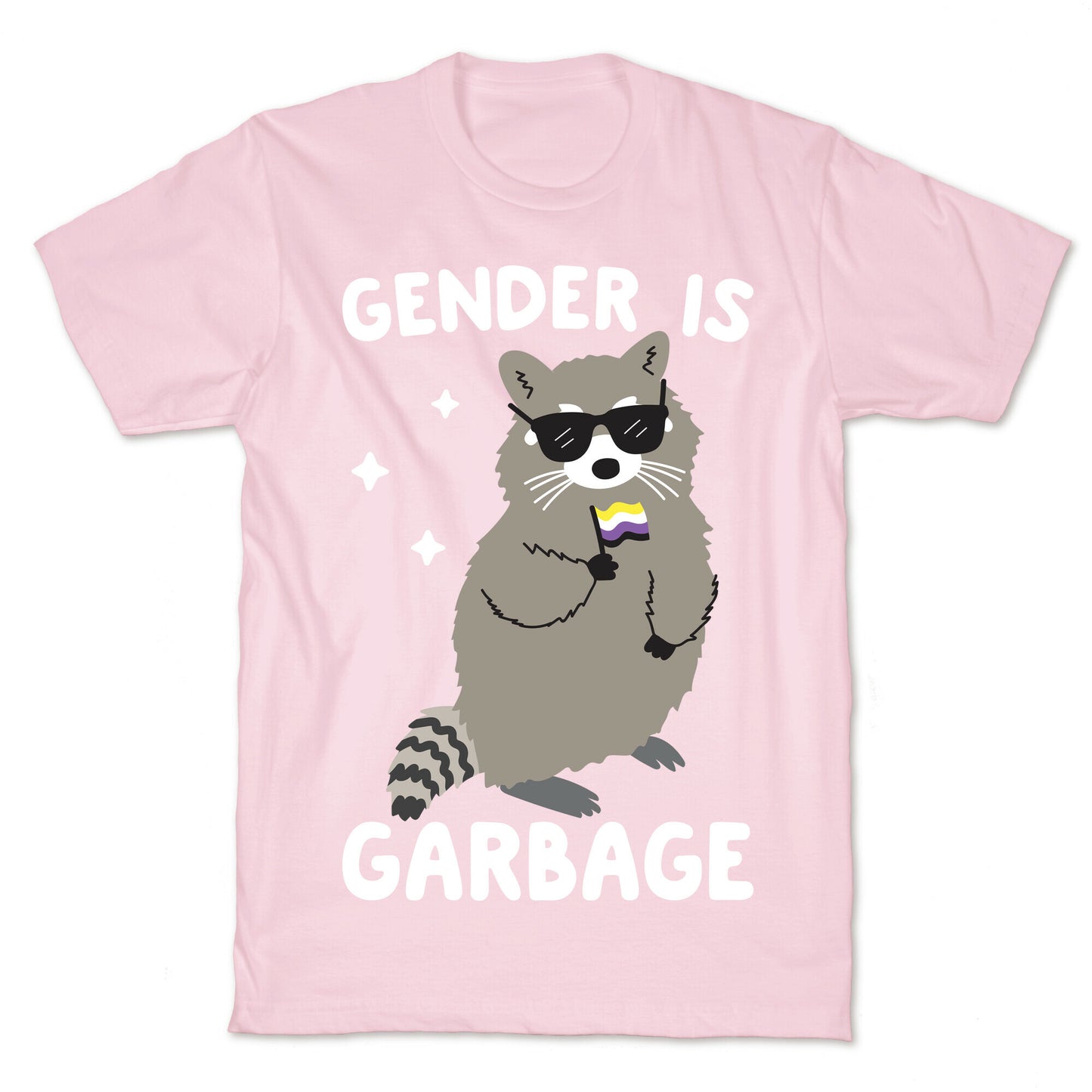 Gender Is Garbage Non-binary Raccoon T-Shirt
