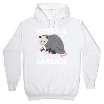 Gender Is Garbage Gender Fluid Opossum Hoodie