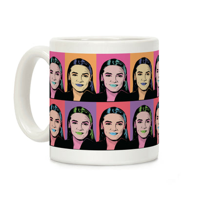 Alexandria Ocasio-Cortez Pop Art Parody Coffee Mug