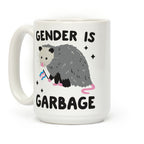 Gender Is Garbage Trans Opossum Coffee Mug