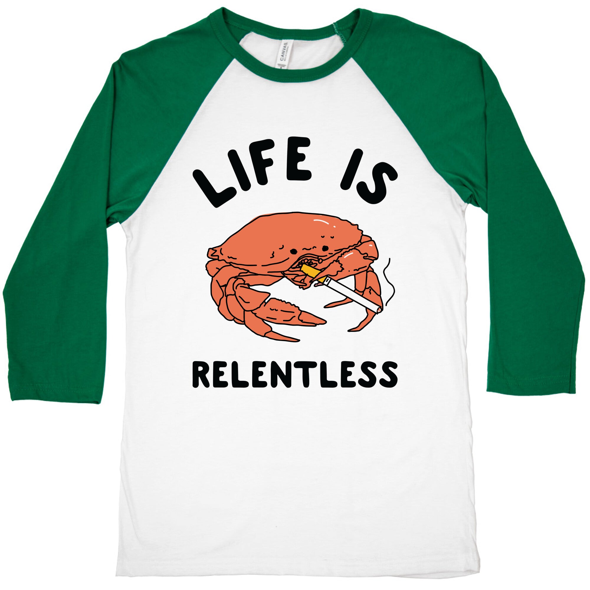 Life is Relentless Baseball Tee