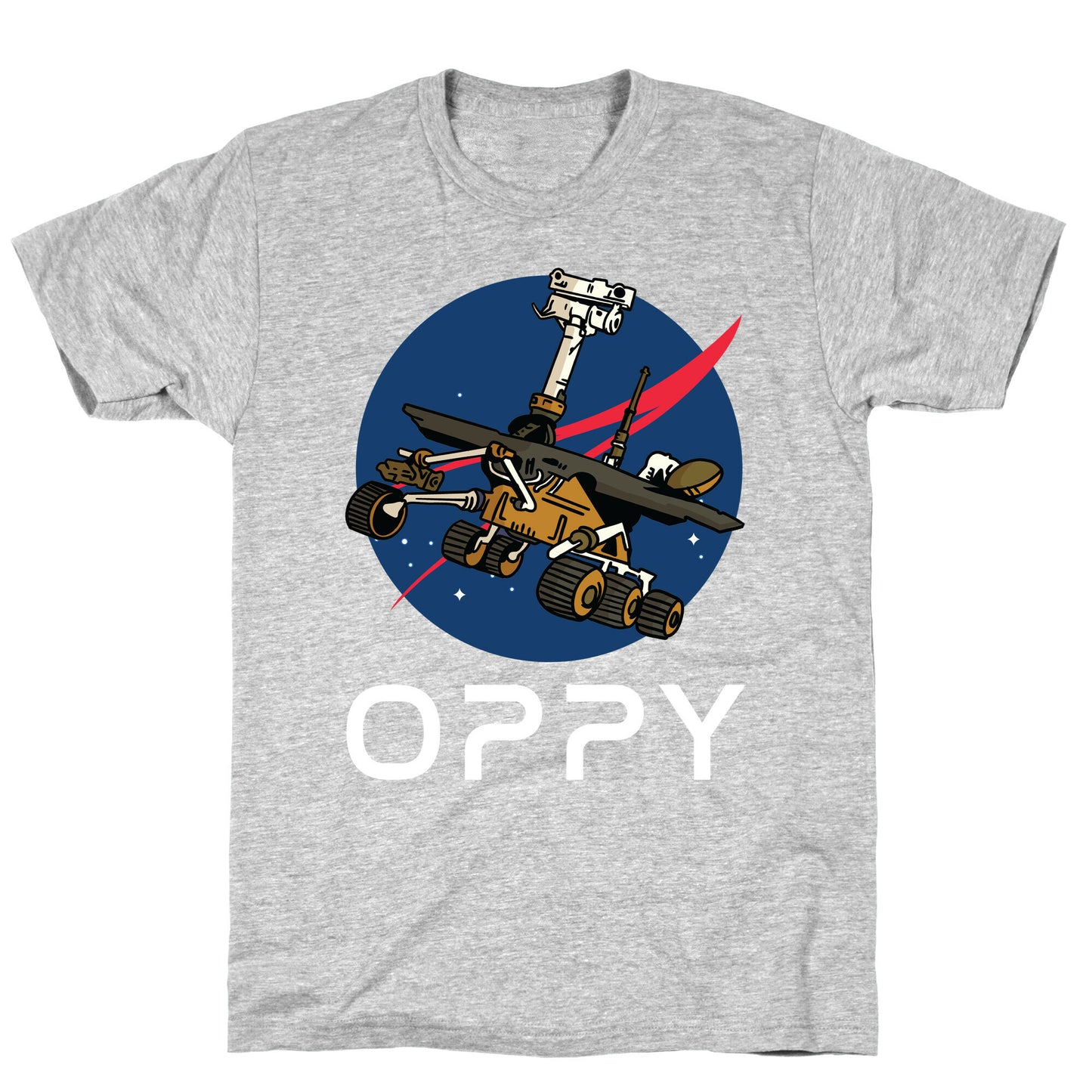 Oppy Nasa Parody Logo T-Shirt