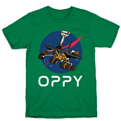 Oppy Nasa Parody Logo T-Shirt