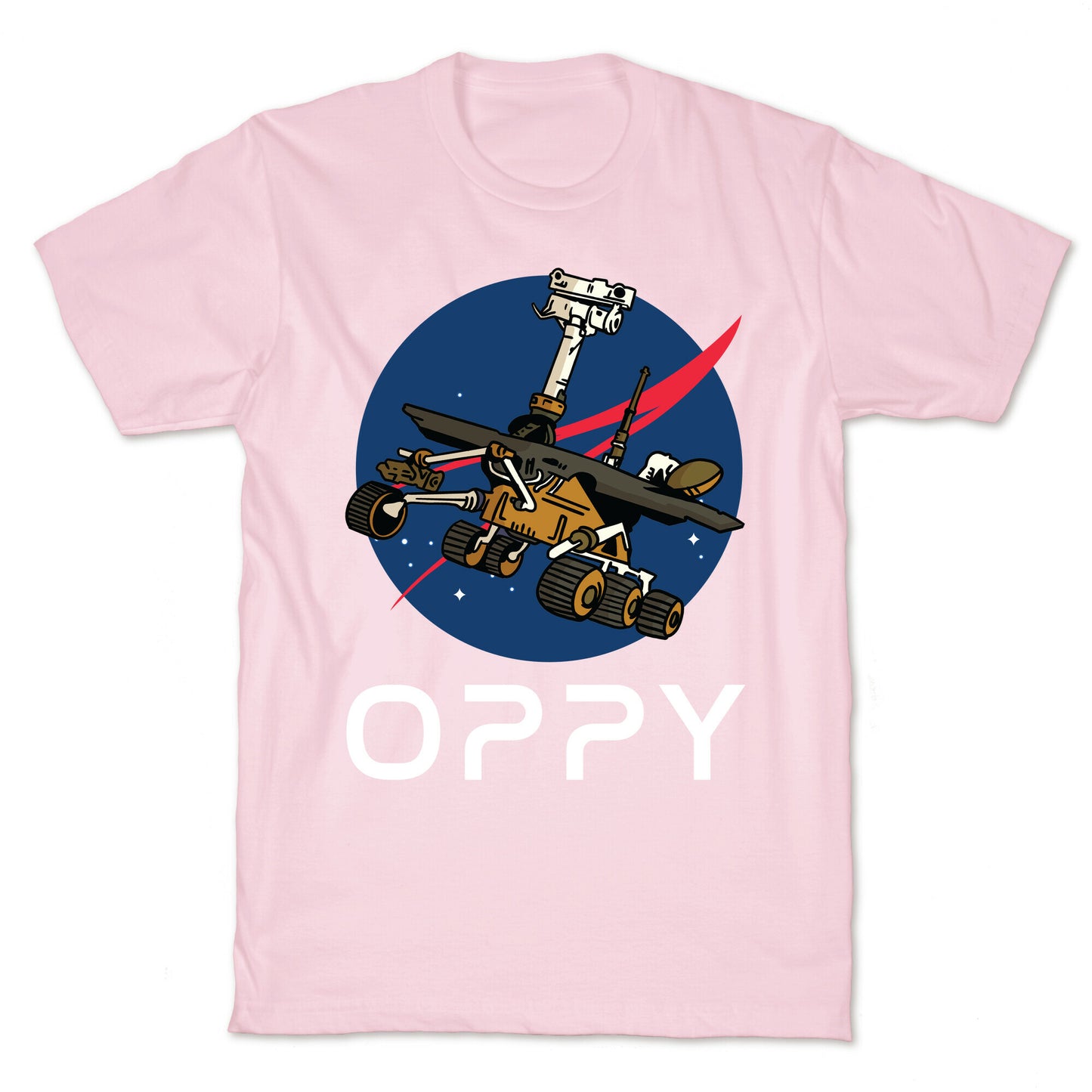 Oppy Nasa Parody Logo T-Shirt