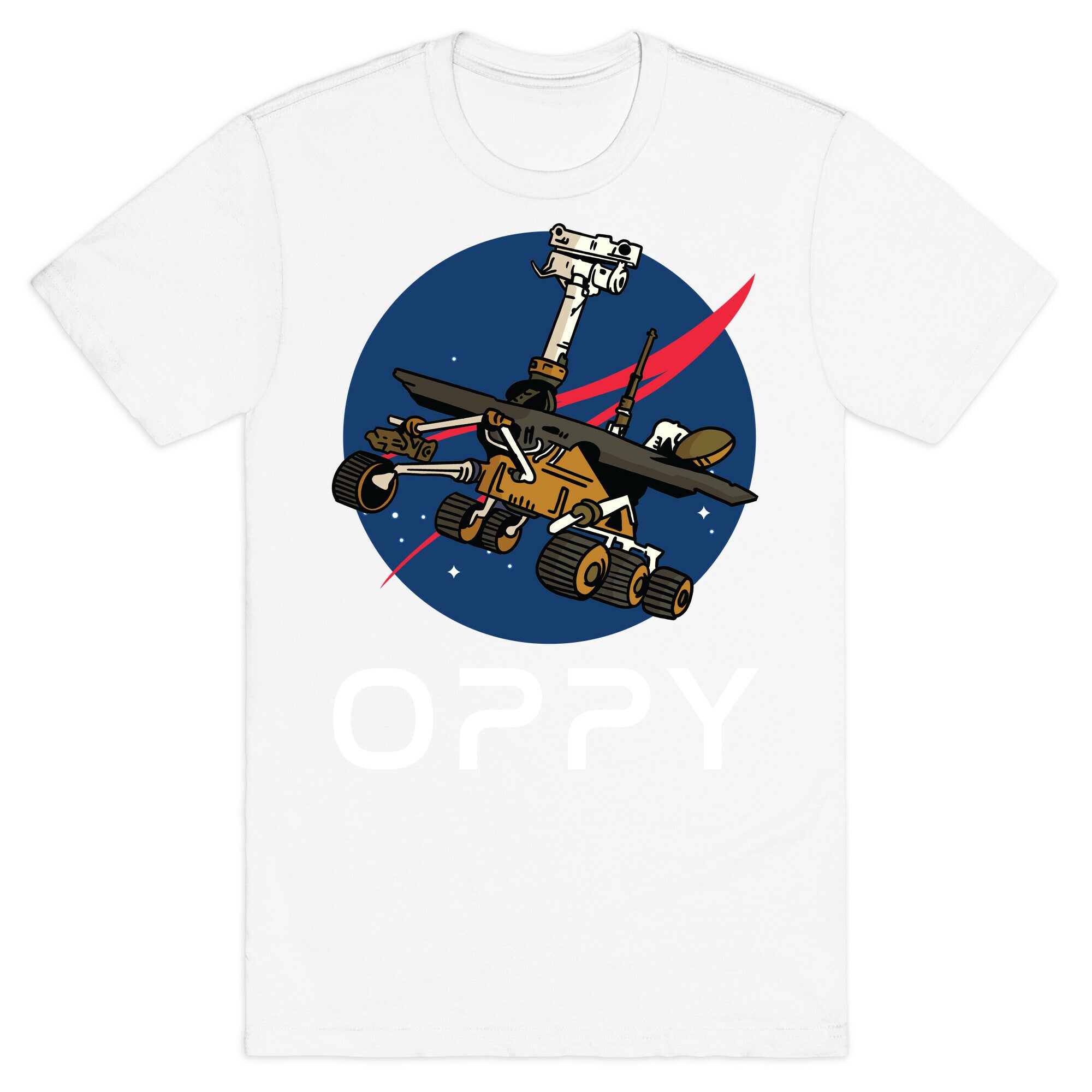 Oppy Nasa Parody Logo T-Shirt