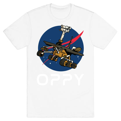 Oppy Nasa Parody Logo T-Shirt