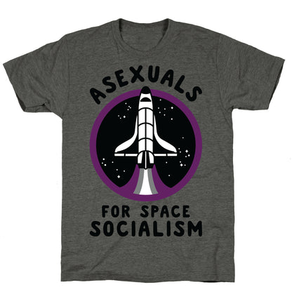 Asexuals For Space Socialism Unisex Triblend Tee