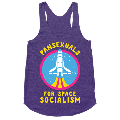 Pansexuals For Space Socialism Racerback Tank
