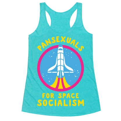 Pansexuals For Space Socialism Racerback Tank